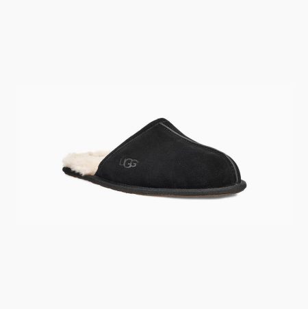 UGG Scuff Black Slippers for Men (NXCT47182)